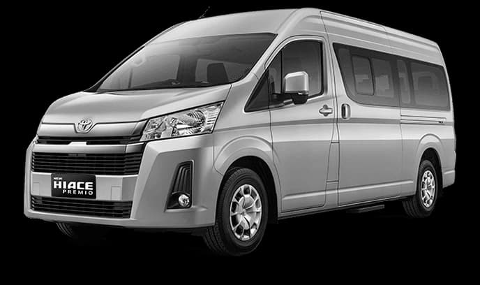 Sewa Toyota Hiace Premio Pontianak — Itrans Rentcar
